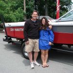 John Burrows and his daughter Allison picking up their NEW 2008 206 LTD.